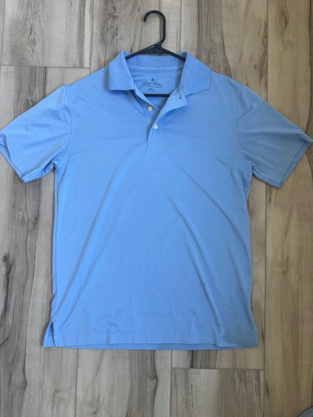 Brooks Brothers T Shirt Mens S Blue Short Sleeve Classic Collar